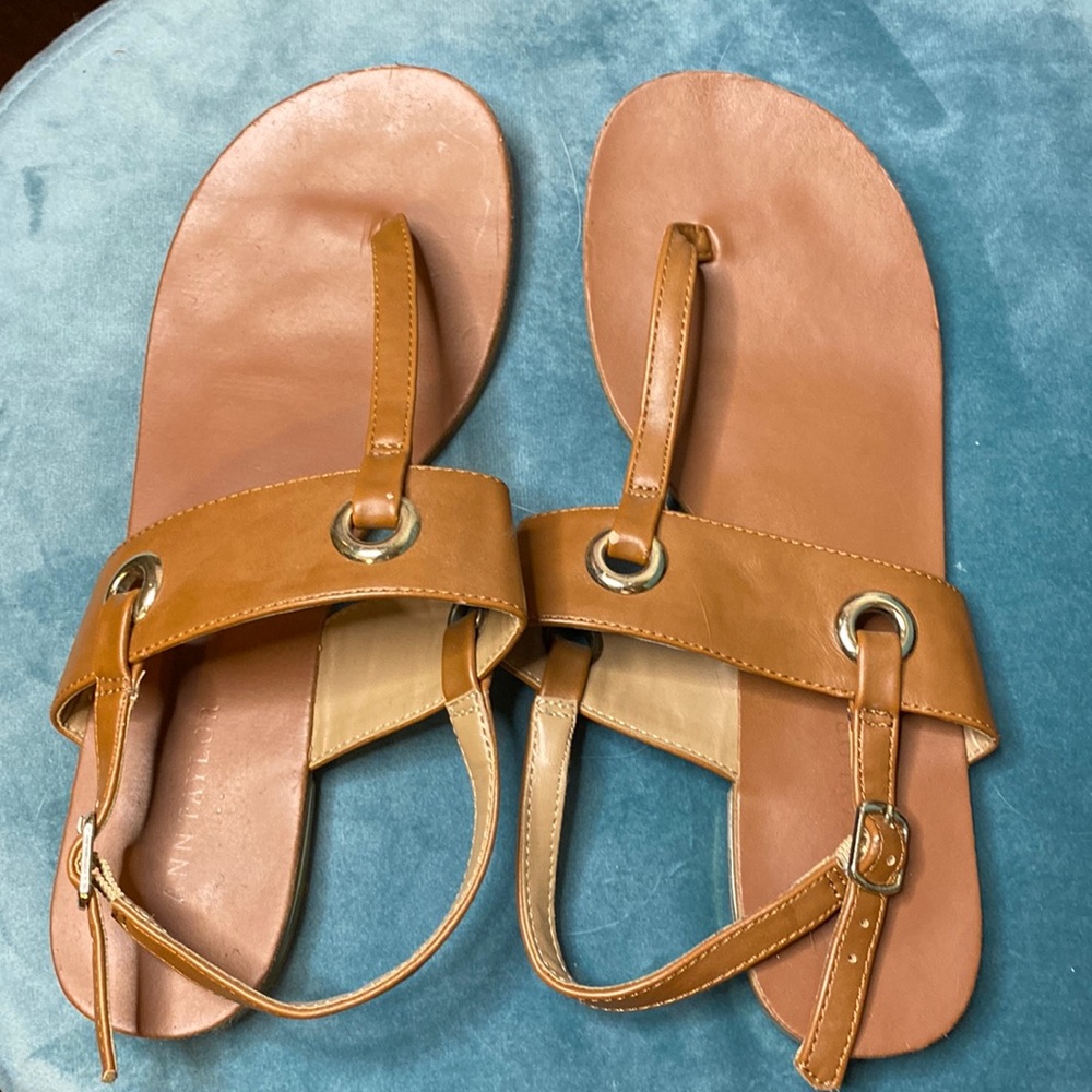 Banana Republic brown and gold formal sandal